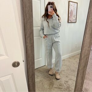 BTFBM Cozy Gray Women's Two Piece Set
